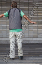 Whole Body Man T poses White Casual Slim Standing Street photo references